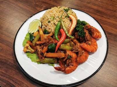 Nasi Goreng Paprik Seafood