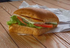 Chicken salami sandwich White