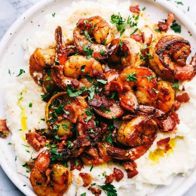 Cajun Garlic Butter Prawns