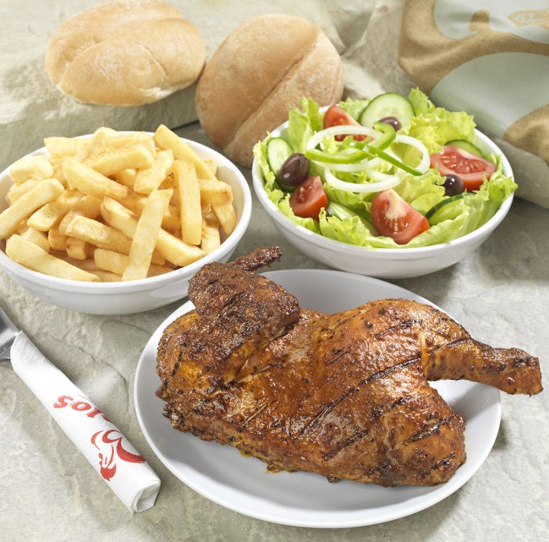 1/2 Chicken - 2 regular side