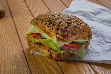 Beef salami sandwich White