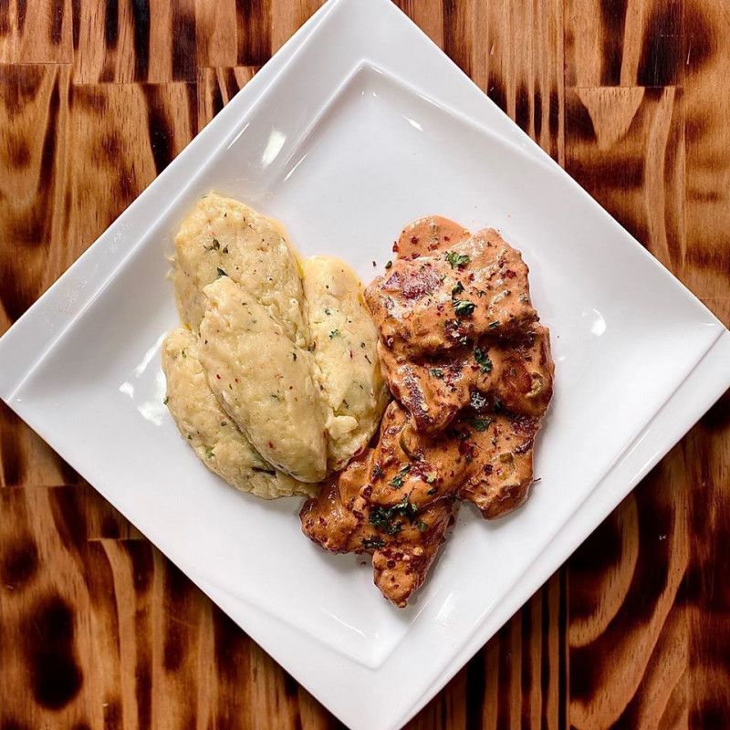 Creamy Skillet Chicken Cacciatore